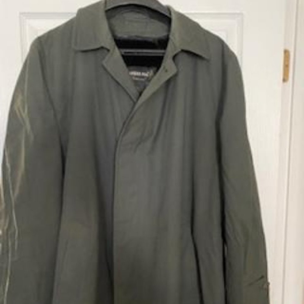 Mens London Fog Water Resistant Overcoat